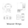Консольные кольца Vector Optics 30 мм (1,25'') на планку Weaver (XASR-3016) 9