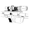Консольные кольца Vector Optics 30 мм (с регулировкой высоты) на планку типа "ласточкин хвост" (XASR-3065) 8