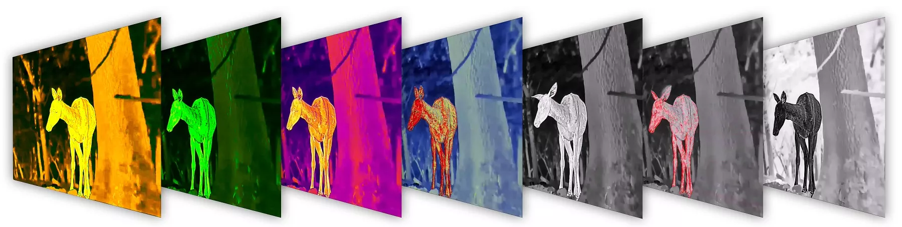 Цветовые палитры тепловизионной насадки Guide TB Цветовые палитры тепловизионной насадки Guide TB