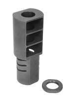 Дульный тормоз компенсатор ДТК ГК-04 Вепрь, Сайга 12 калибр - миниатюра