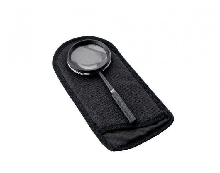 Лупа сувенирная ZENIT 2x (Ø70 мм) в мягком чехле, в упаковке - фото 1
