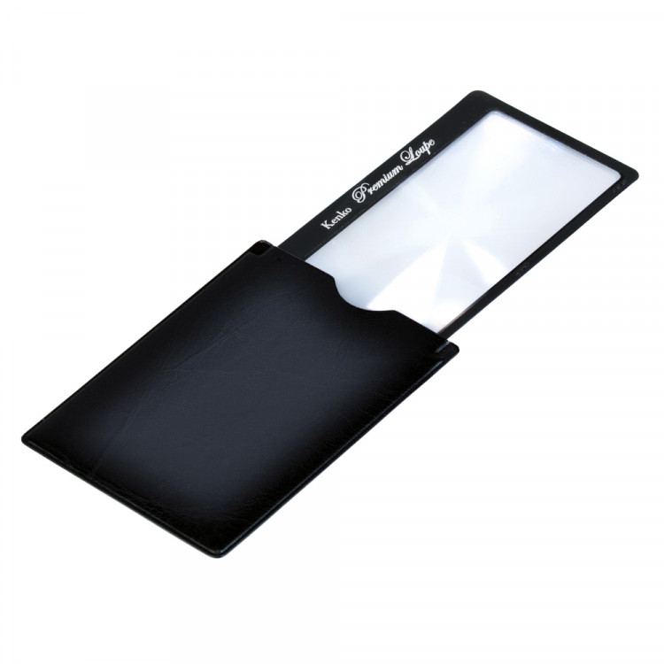 Лупа Kenko Premium Lupe KTL-015 (73x41 мм, 3x), черная, в чехле со стопором - фото 1