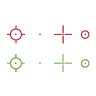 Прицел коллиматорный VIctOptics SRD 1x23x33 Four-Reticle (RDSL36) - фото 11