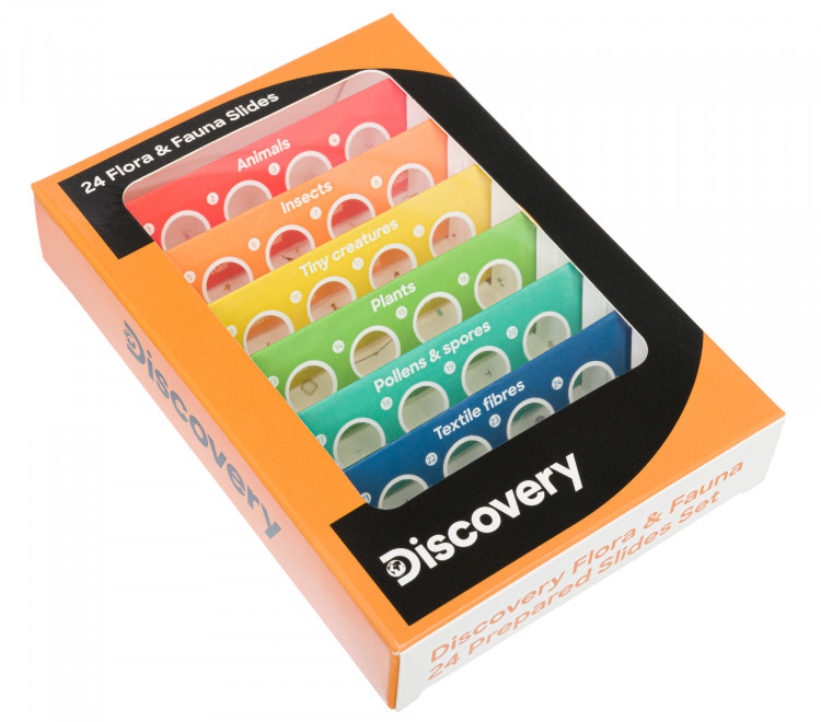 Набор микропрепаратов Discovery «Флора и фауна», 24 шт (78226) - фото 1